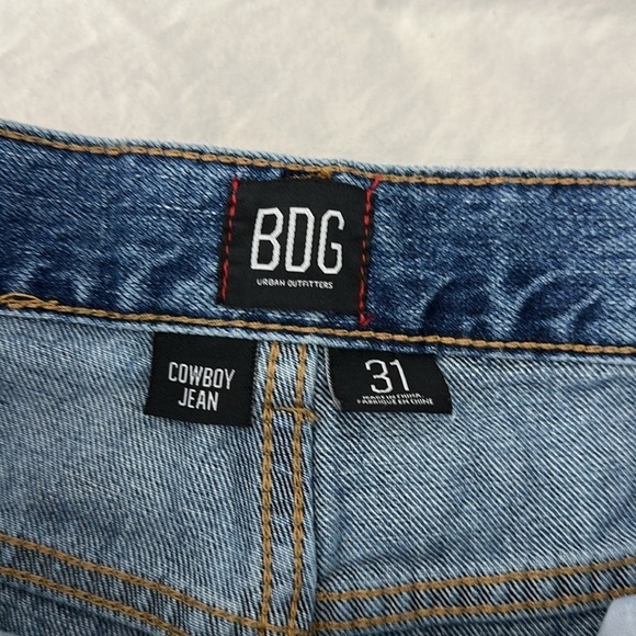 BDG Urban Outfitters Patchwork High Waisted Cowboy Jeans, 31 - Picture 10 of 11